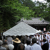 甲斐市牛句諏訪神社にて46年ぶりの雨乞い儀式