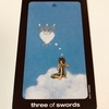 sun and moon tarot : three of swords - sorrow