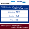 第２回 TOEIC TEST 結果