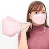 オトナデコドモ PADIMA MASK 5枚入り 不織布マスク 三つ折り メイクが付きにくい 息がしやすい 使い捨て 耳が痛くなりにくい 柳葉型 不織布 立体構造 飛沫防止 個包装(Strawberry milk)