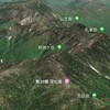 Google Earthで日本二百名山 / 能郷白山 / 武奈ヶ岳 / 御在所山 / 釈迦ヶ岳 / 伯母子岳