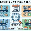 2月5日更新　2026年1月に公表されたランキングの一覧