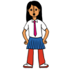 かわいい埴輪ルック のイラスト