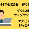 【24/6/25】エヌビディアが6％台の下落でナスダック3日続落　エネルギーや金融、ディフェンシブが堅調でダウは5日続伸