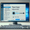 【簡単解説】Windowsでテキストサイズを変更する方法