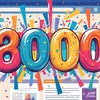 このブログのアクセス数が８,０００を超えてました！