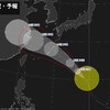 🌀夜だるま台風情報、13号