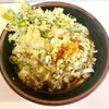 原木そば（原木中山）春菊天うどん＋いんげん天