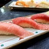 すしざんまい 本店@築地市場（極上本まぐろ三貫にぎり（赤身、中とろ、大とろ）、秋の味覚三貫にぎり（キングサーモン、金目鯛、きんき）、かつお、中とろ、にしん）