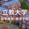 【立教･経済学部】グラフで見る倍率推移(2018-2024)