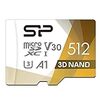 シリコンパワー microSD カード 512GB class10 UHS-1 U3 対応 最大読込100MB/s 4K対応 3D Nand 2019年モデル 【Amazon.co.jp限定】