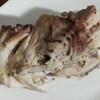 鶏ガラ肉の親子皿