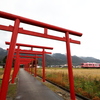 粟津稲生神社で一畑電車を撮る　師走の出雲遠征①