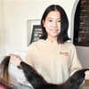 人生初の散髪でヘアドネーション　背丈ほどの見事な黒髪