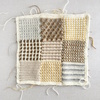 アフガン編みで編みたい座布団カバー(4) 表面完成
