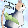 『変身にゃんこのＡＢＣ・海魚編』Masu salmon （サクラマス）