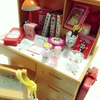 リーメントの勉強づくえ＋ときめき宝物で★しずかちゃんの机を再現