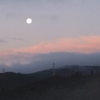 高萩　朝の月