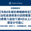 【令和8年度診療報酬改定】難治性皮膚疾患の訪問看護｜別表第八追加で週4日以上の算定が可能に