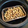 大豆を蒸してみた