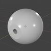 Blender 281日目。「眼球のモデリング」その1。