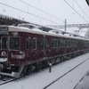 鉄道の日常風景117…過去20170115雪の阪急桂駅