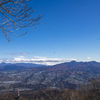 赤城・榛名を望む晩秋の子持山