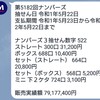 5月22日(水)ナンバーズ3結果