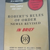 Robert&#039;s rules of order