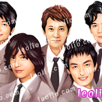 Smap   の　似顔絵