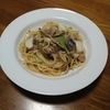 鯖缶（味噌味）のパスタ