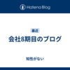 会社8期目のブログ