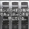 情シスの4割は職場のセキュリティに不安を感じている