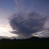 夕空の巨大雲＆二日間の独り言