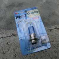 アドレスv125gをハイパーハロゲンのヘッドライトバルブに交換した