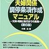 【書評】「夫婦関係調停条項作成マニュアル」