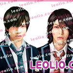 修二と彰（亀梨和也（KAT-TUN）と山下智久（ex・ NEWS） 　の　似顔絵イラスト。