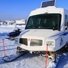 冬のグレートスレーブ湖（Great Slave Lake）