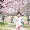 1年前の同じ桜の木の下で写真を撮って息子くんの成長を感じる