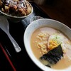 松川村 道の駅 味噌ラーメン+ミニとんかつセット