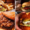 ハンバーガー／バーガー２　「チーズバーガー」＆「バーガー・チーズバーガーがおいしいお店」　チーズバーガーは，愛されるハンバーガーの自然な進化形です．現在はさまざまなブリーチーズも使用されるようになり，この口当たりの良いサンドイッチが誕生しました．最初のチーズバーガーを発明したのは誰なのかについてはさまざまな説があります．有名店では，高品質なビーフ，熟成感のあるブリーチーズに加え，ソーズやバンズにも工夫を加え，絶妙のバランスをつくりだしています．