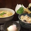 煮ごぼううどんと新米ご飯