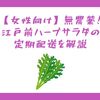 【女性向け】無農薬！江戸前ハーブサラダの定期配送を解説