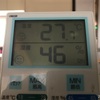 二階　27.9℃　46%　RC26.8℃＠深夜時間帯18℃設定　他25℃設定　　外気温32℃　68％