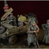 今プラモデルの1/35 WWII 独 武装SS ビッグセット 前線待機 アルデンヌ1944 レジンキャストキットにいい感じでとんでもないことが起こっている？