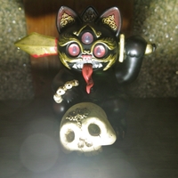 【限定品】LALATOY LALAYO 双生猫　蓄光ソフビ LALATOY / 双生猫［瑪瑙黑 / SYNDICATE限定］〈+Eng sub〉 - smogbom