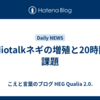 Radiotalkネギの増殖と20時間の課題