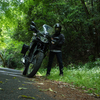 GRⅢでバイクと一緒に自撮りテストをしてみる。とっくり湖で子どもの頃に体験したバイク接触事故の記憶とか・・・