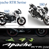 TVS Apache RTR Series: 160, 180 and 200