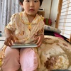 3歳　6月10日　お花好きなんだね